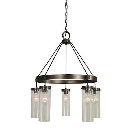 5-Light Mahogany Bronze Hammersmith Chandelier